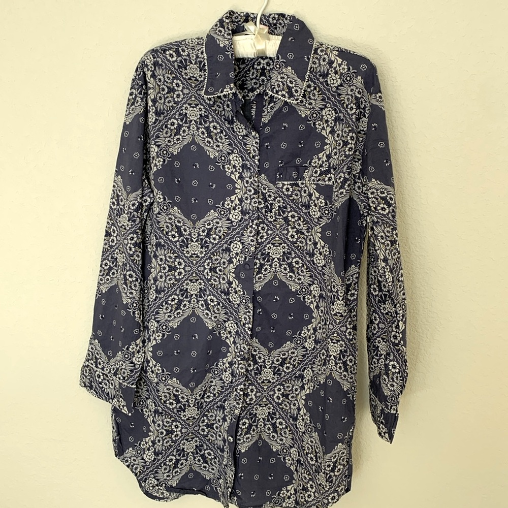 Victoria’s Secret floral blue nightgown